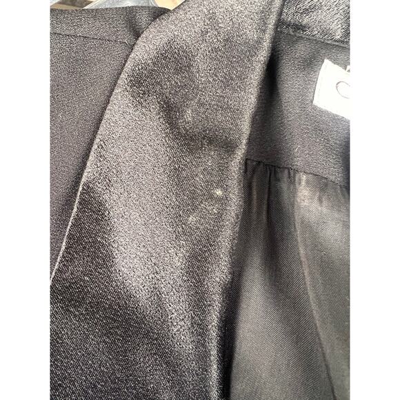 Vintage Chaus Dresses Black Short Sleeve Button Up Maxi Formal Dress Size 10 - Picture 6 of 8